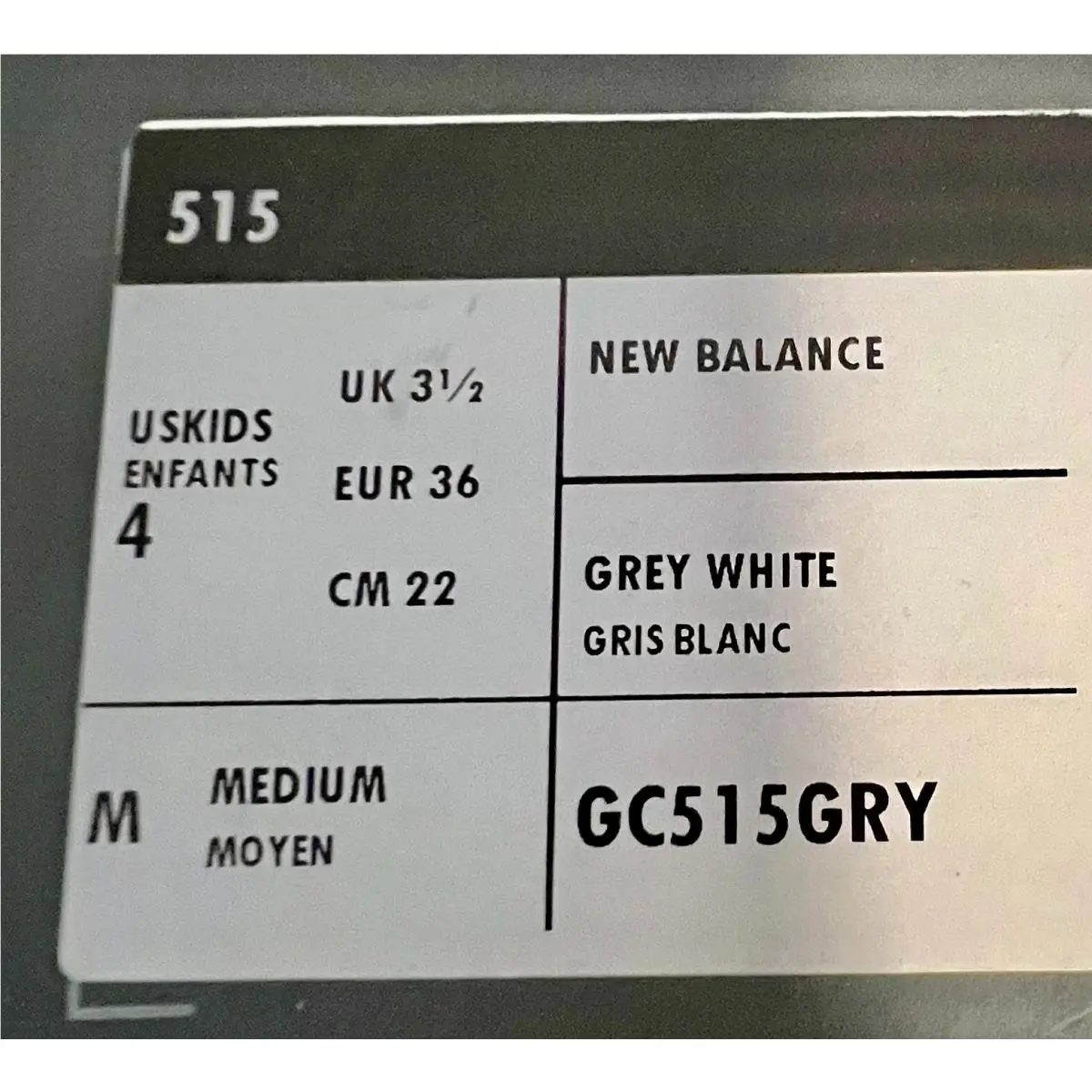 New Balance shoes - New Balance 515 - GC515GRY - Grey/White 6