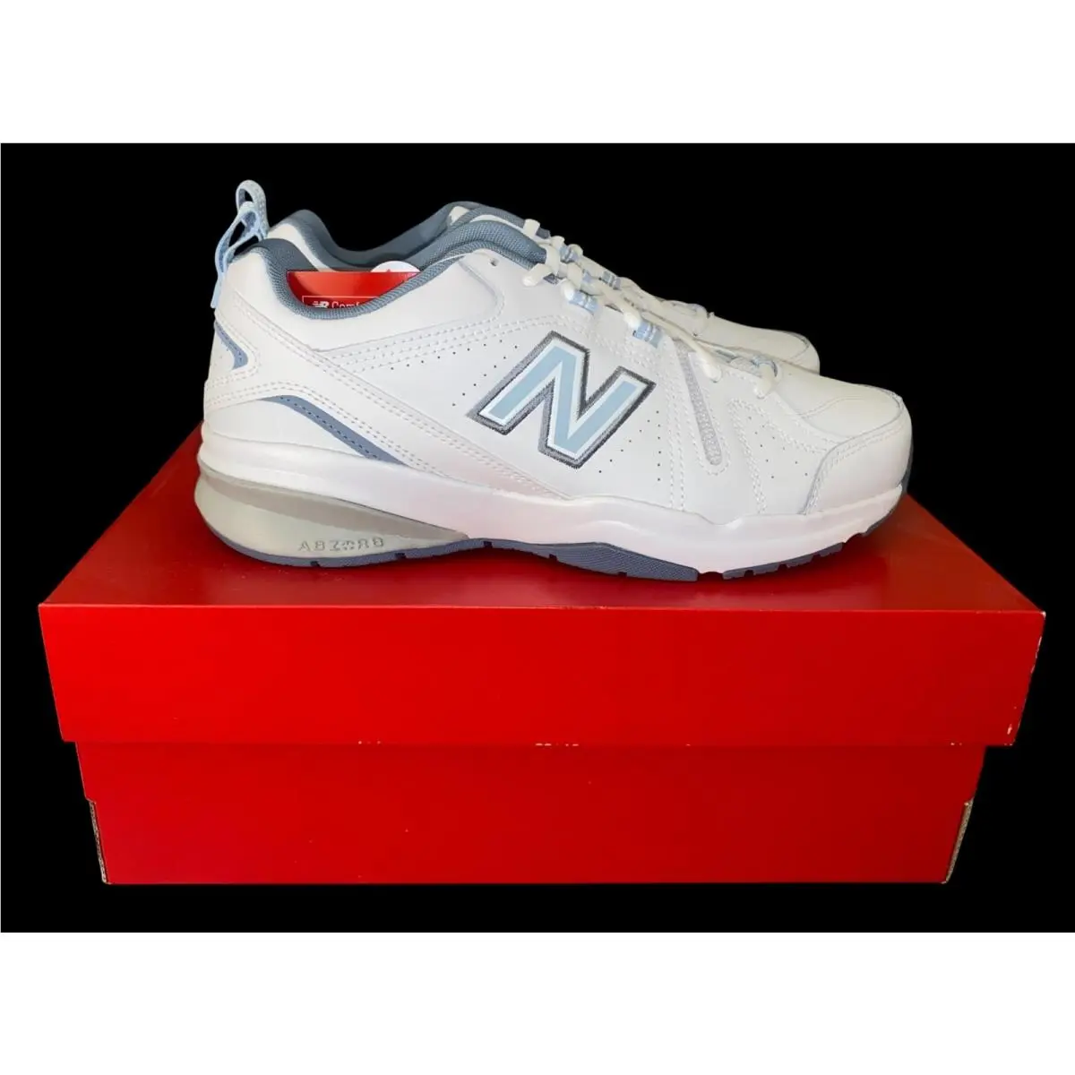 New Balance 608 Women`s Size 10.5 Wide W /men`s Size 9. White and Blue Shoes