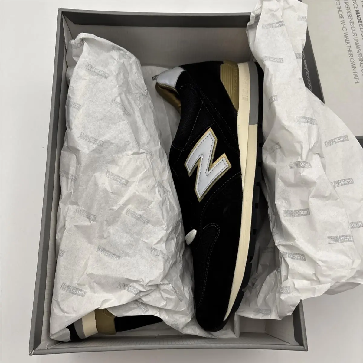 New Balance shoes - New Balance 996 - ML996EK - Black, Manufacturer: Black, Gold, Grey (UPC: 0798248705602) 14