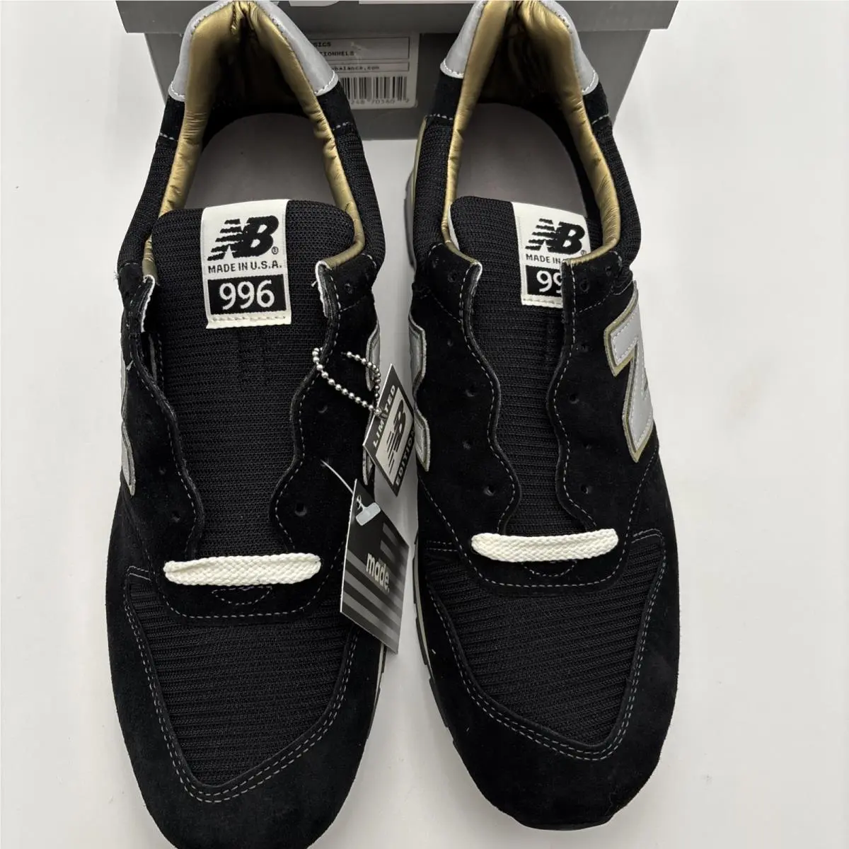 New Balance shoes - New Balance 996 - ML996EK - Black, Manufacturer: Black, Gold, Grey (UPC: 0798248705602) 2