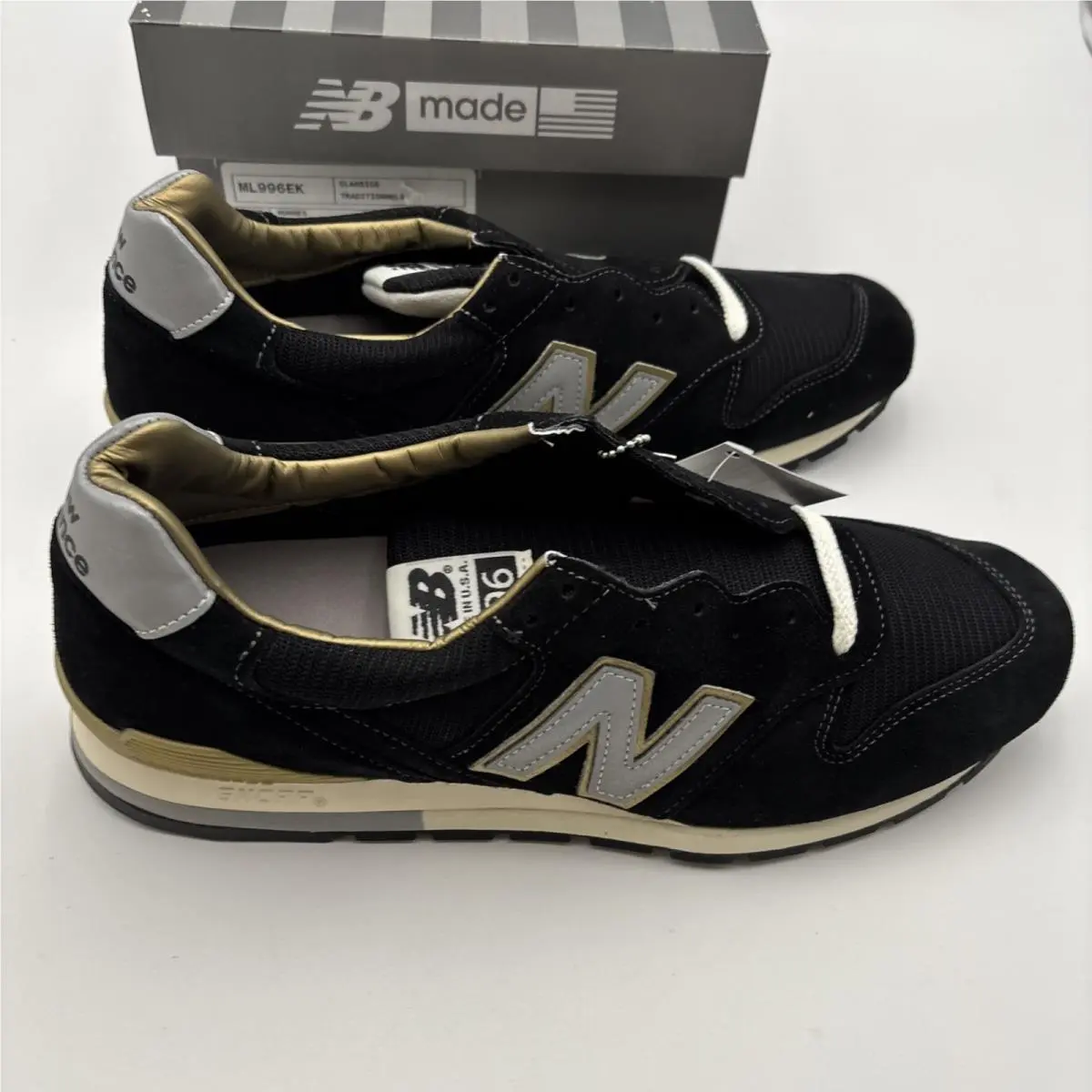 New Balance shoes - New Balance 996 - ML996EK - Black, Manufacturer: Black, Gold, Grey (UPC: 0798248705602) 3