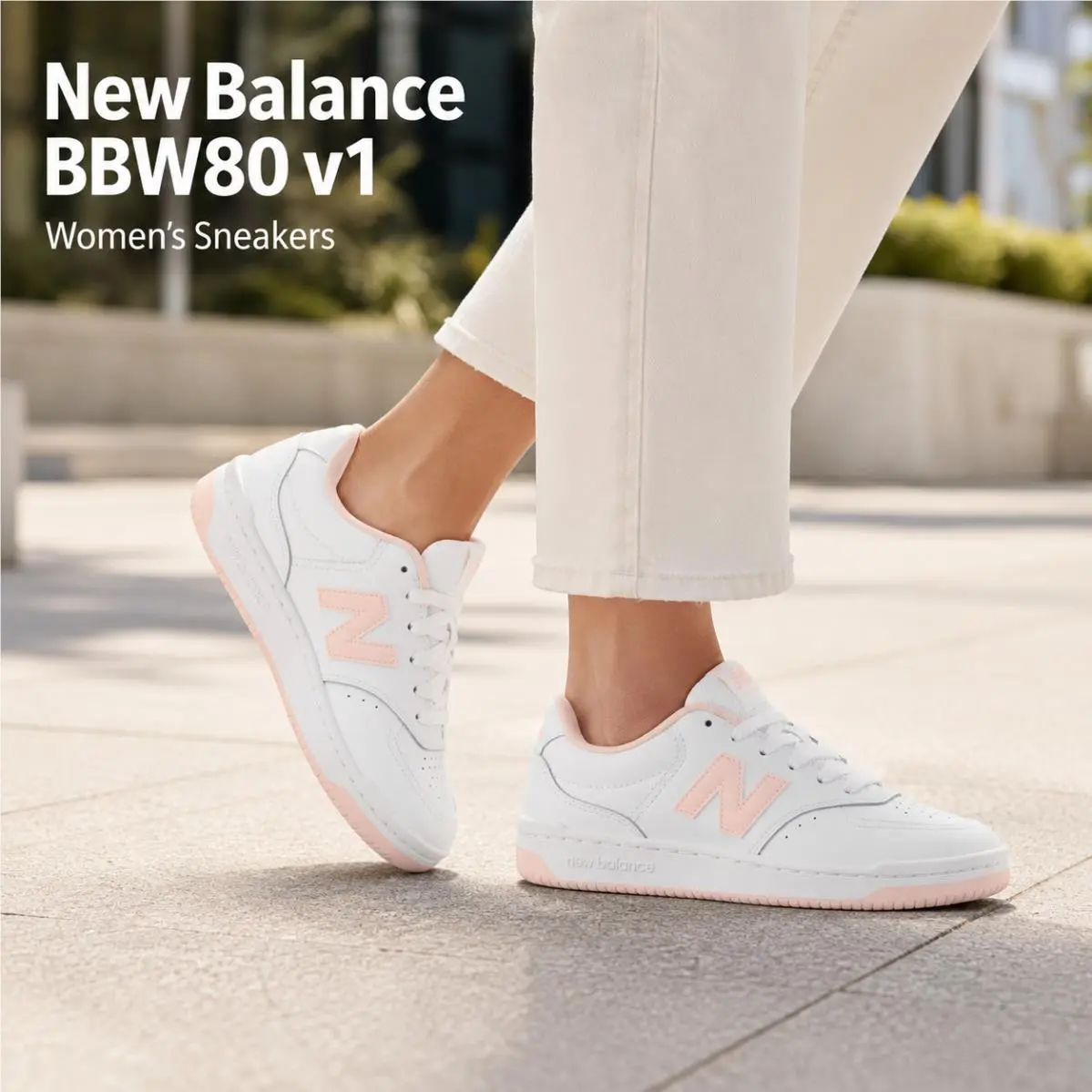 New Balance shoes - New Balance - White/Pink 0