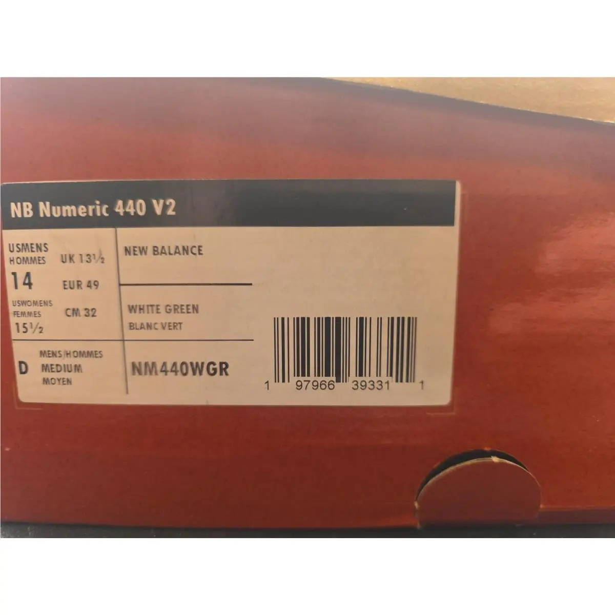 New Balance shoes - New Balance Numeric 440 - Numeric - NM440WGR - White/Green, Manufacturer: White/Forest Green 5