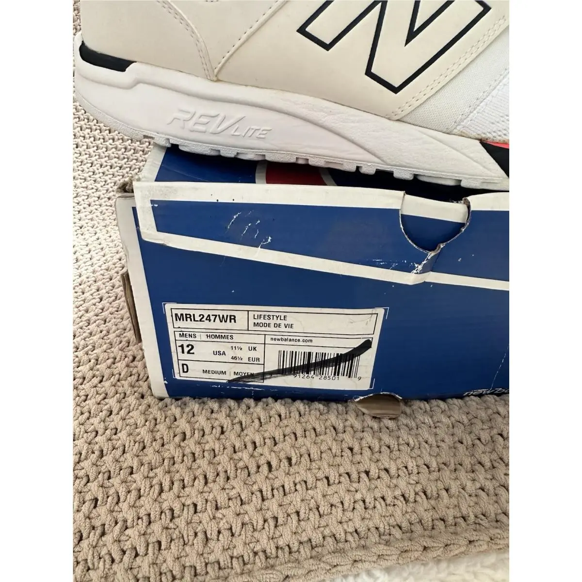 New Balance shoes - New Balance 247 - MRL247WR - White, Manufacturer: White/Black 3