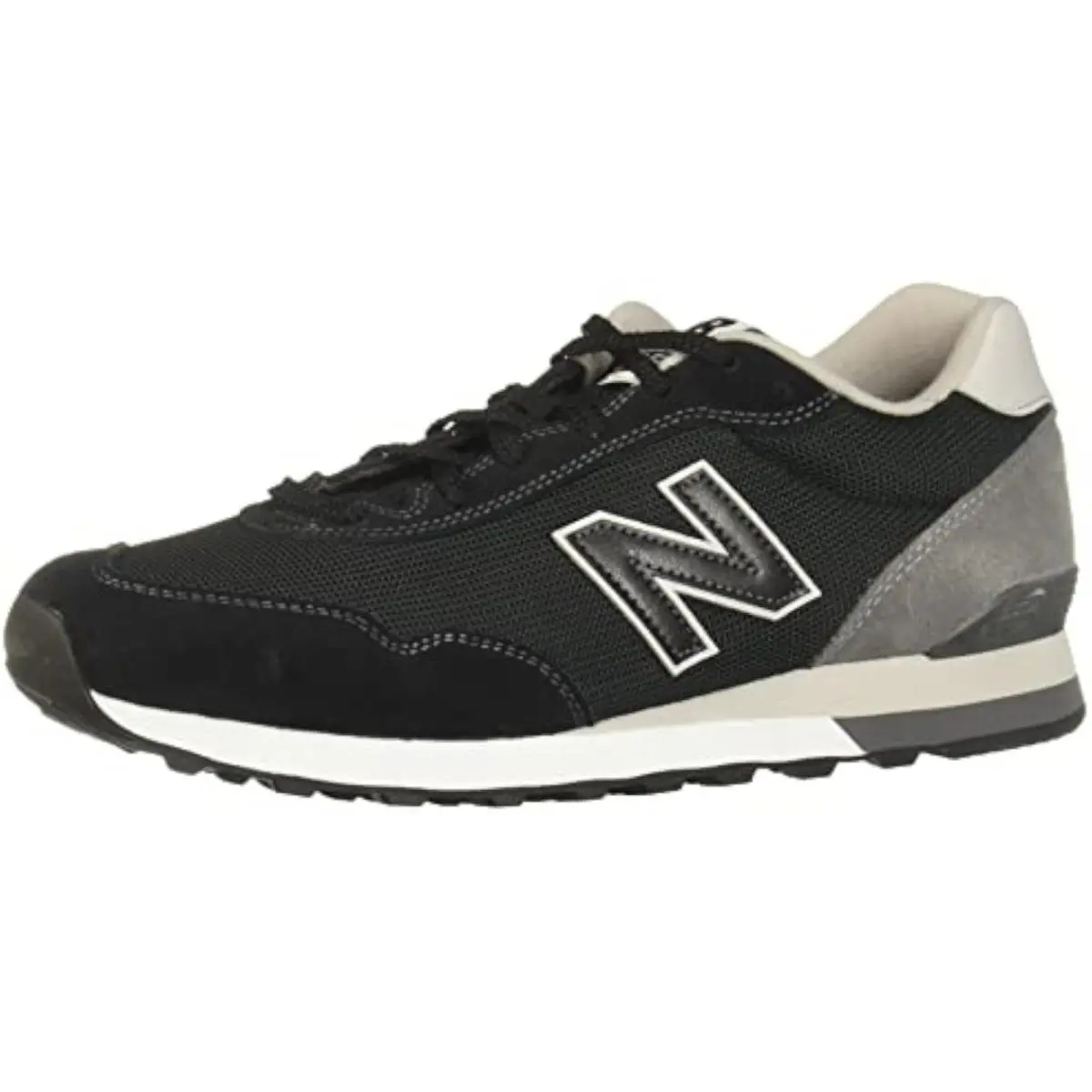New Balance Men`s 515 V3 Sneaker Black/white/aluminum Grey 13 - Black/white/al
