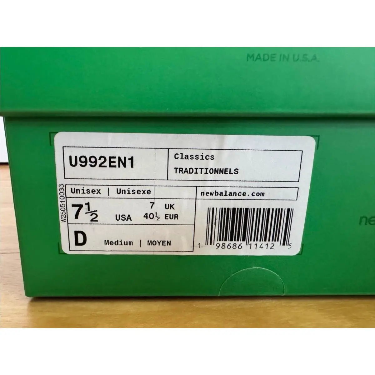 New Balance shoes - New Balance 992 - U992EN1 - Green 6