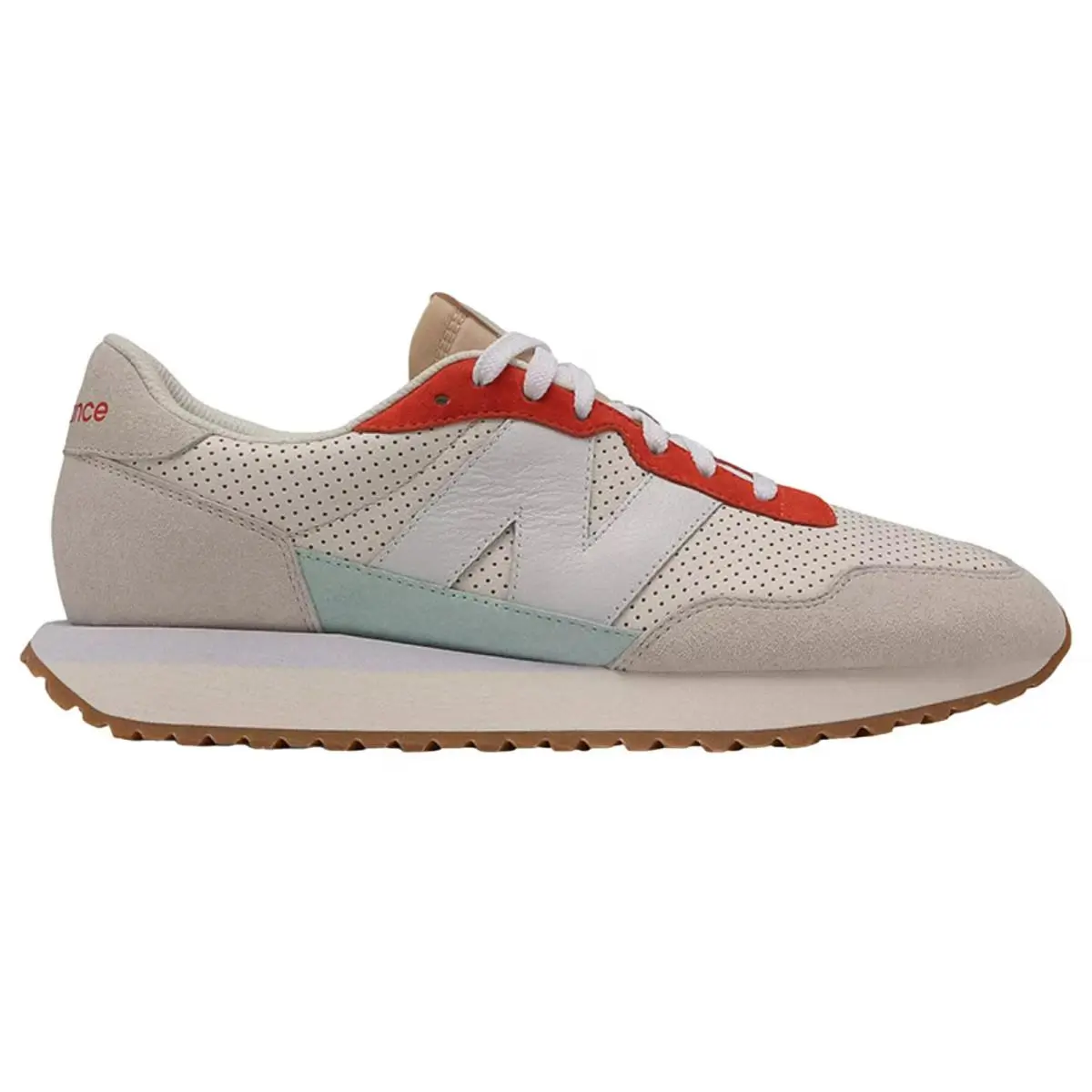 New Balance 237 White / Ghost Pepper MS237PG Men`s Size 8 Medium