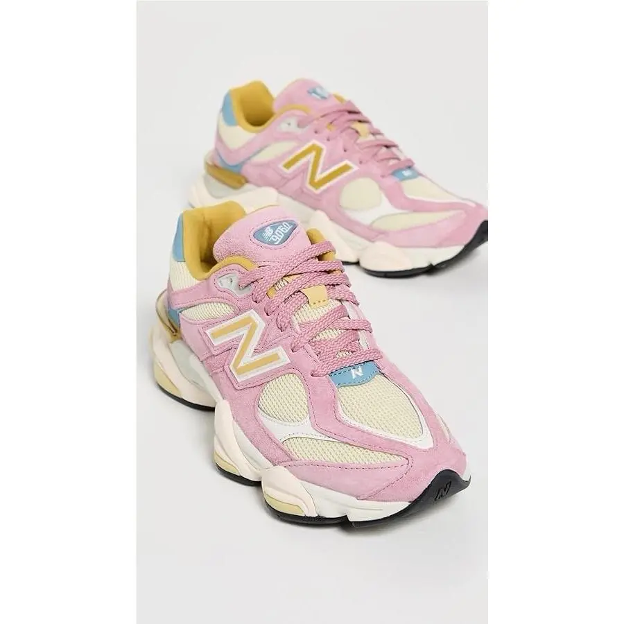 New Balance shoes - New Balance 9060 - Pink Suede/Blue/Yellow (UPC: 0198686787954) 1