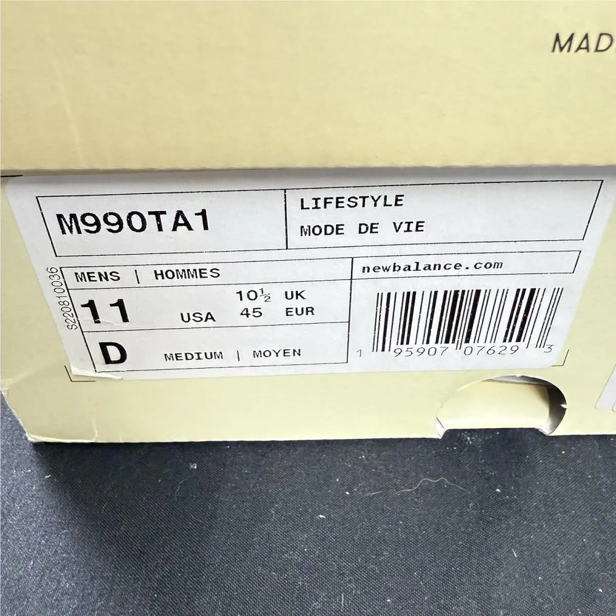 New Balance shoes - New Balance 990v1 - M990TA1 - Gray 3