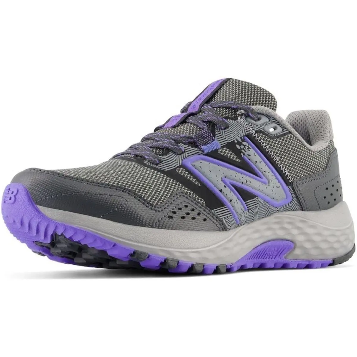 New Balance Women`s 410 V8 Trail Running Shoe Shadow Grey/electric Indigo/black