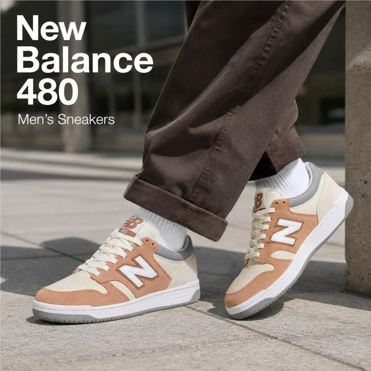 New Balance shoes - New Balance 480 - Beige/Ivory/Gray 0