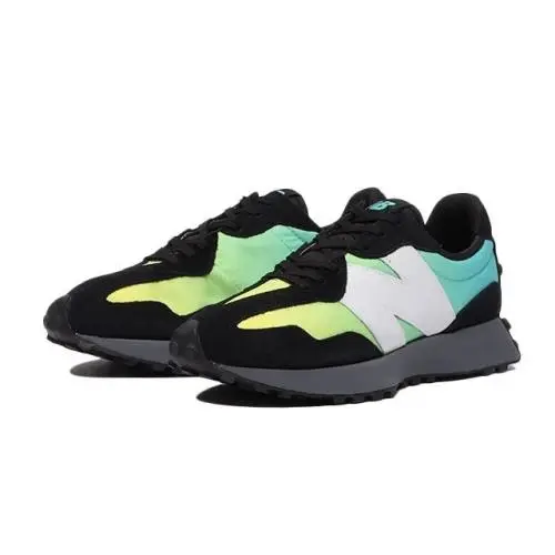 Mens Size 5- New Balance 327 Black Summer Jade Running Shoes MS327SA Sneakers