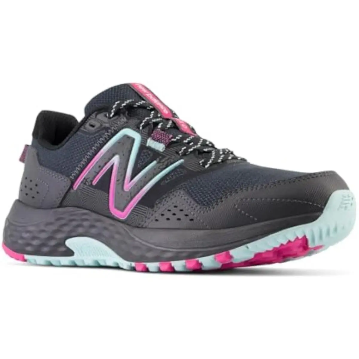 New Balance shoes - Black/Bright Cyan/Hi-pink (UPC: 0196941219912) 4