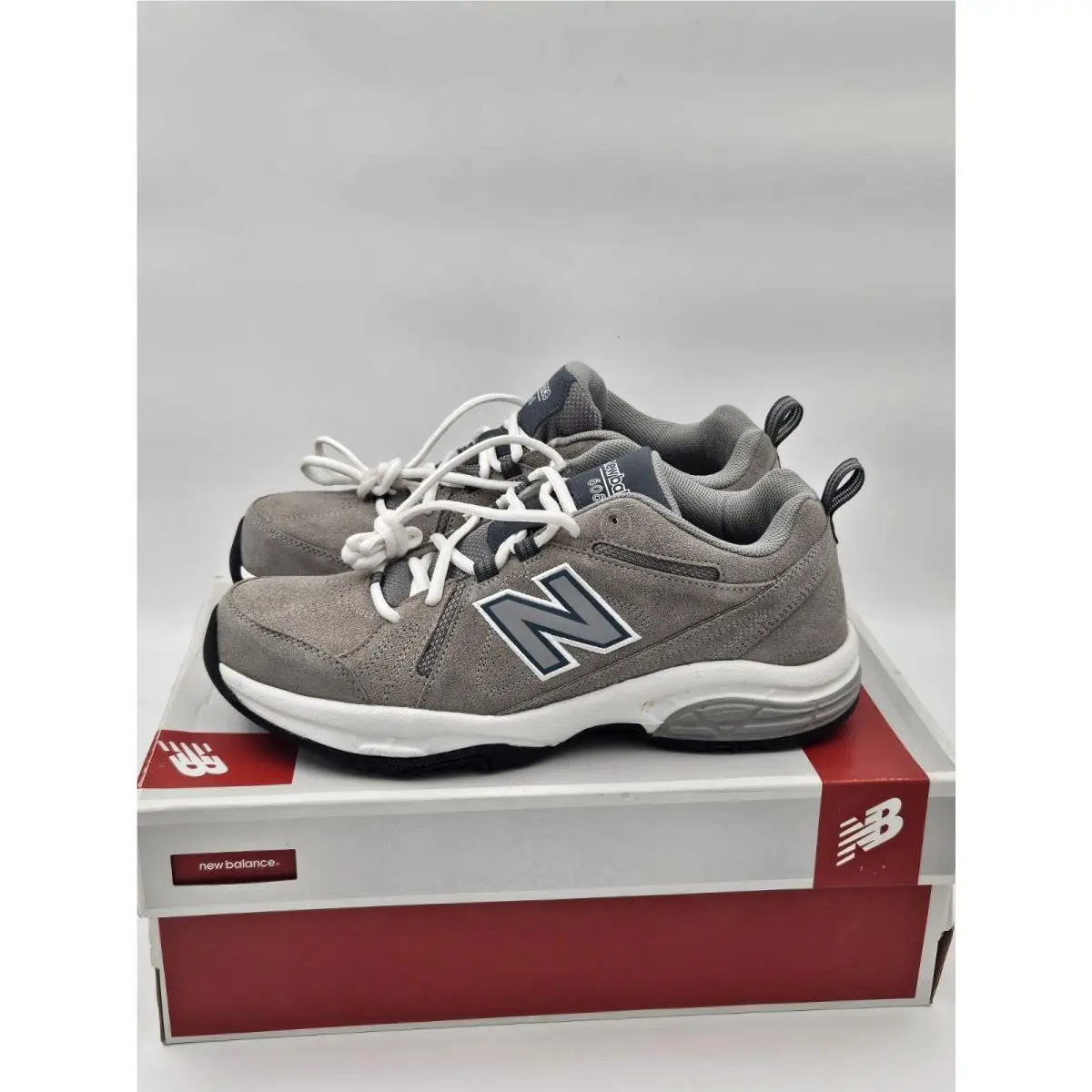 Size 11.5 D New Balance 608v3 Athletic Training Shoe Grey Suede MX608V3M