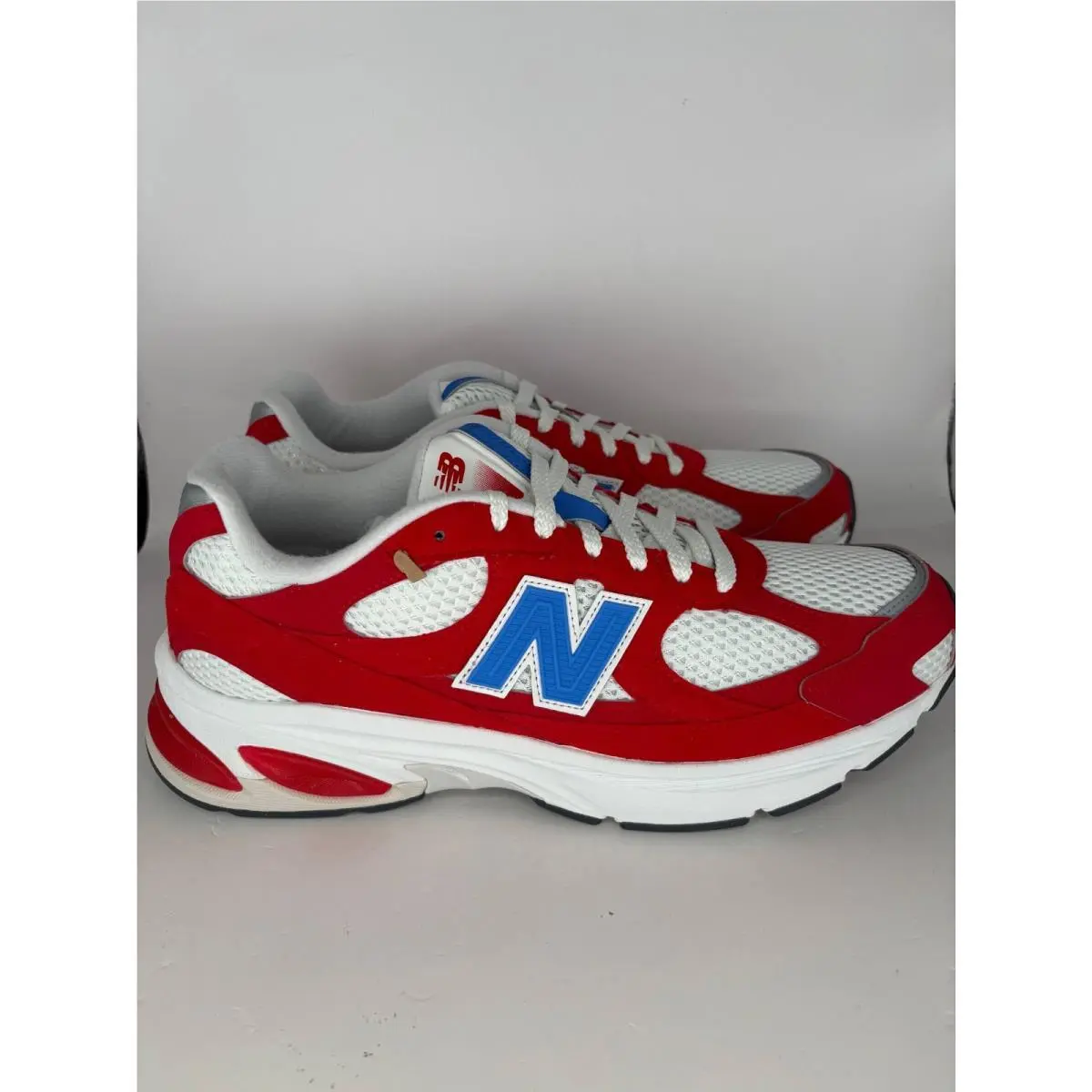 Size 11 - New Balance 2010 Letter To Legacy White Team Red