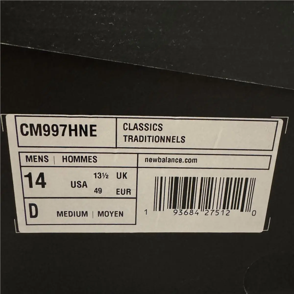New Balance shoes - New Balance 997H - CM997HNE - Gray (UPC: 0193684275120) 12