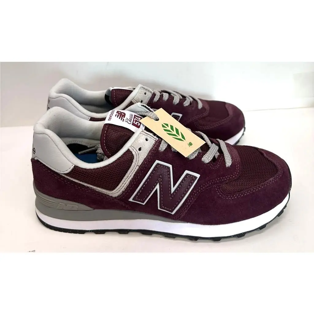 New Balance shoes - New Balance 574 - Burgundy/White 0
