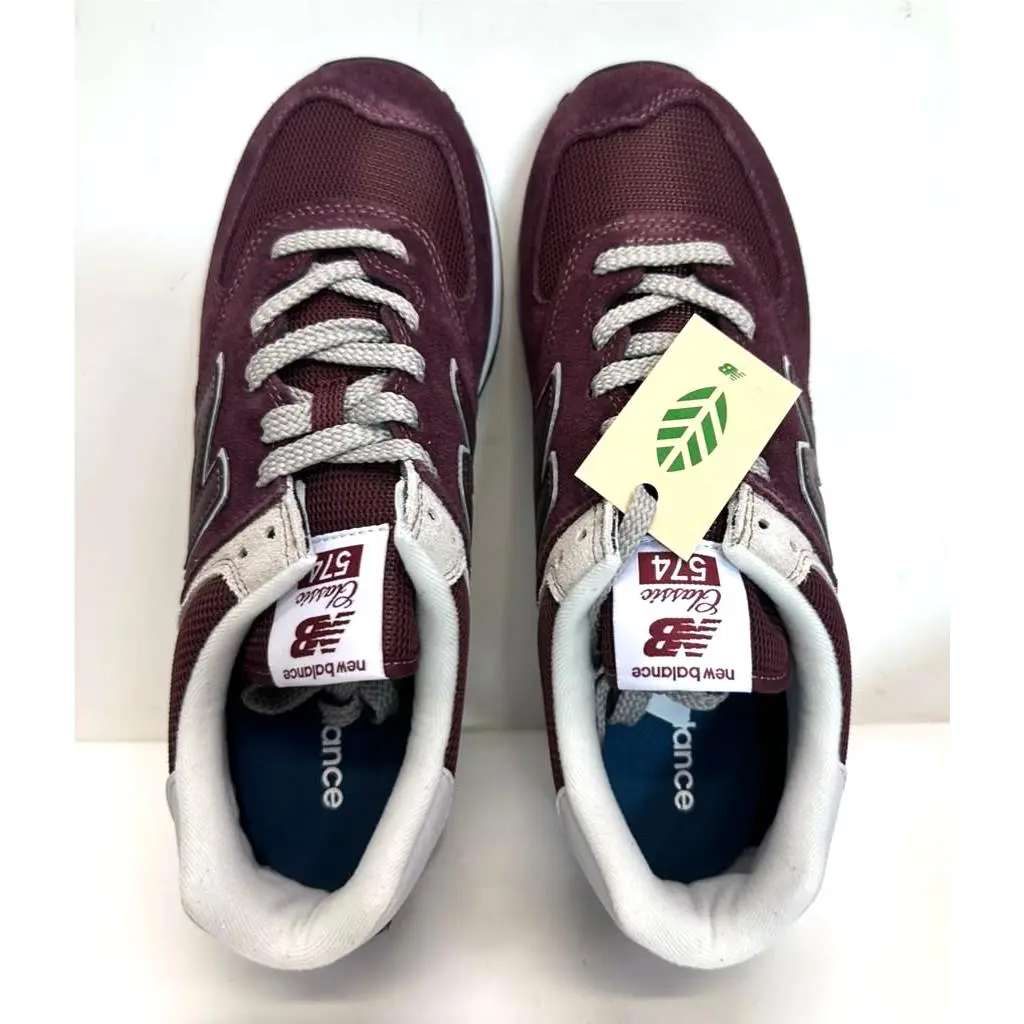 New Balance shoes - New Balance 574 - Burgundy/White 2