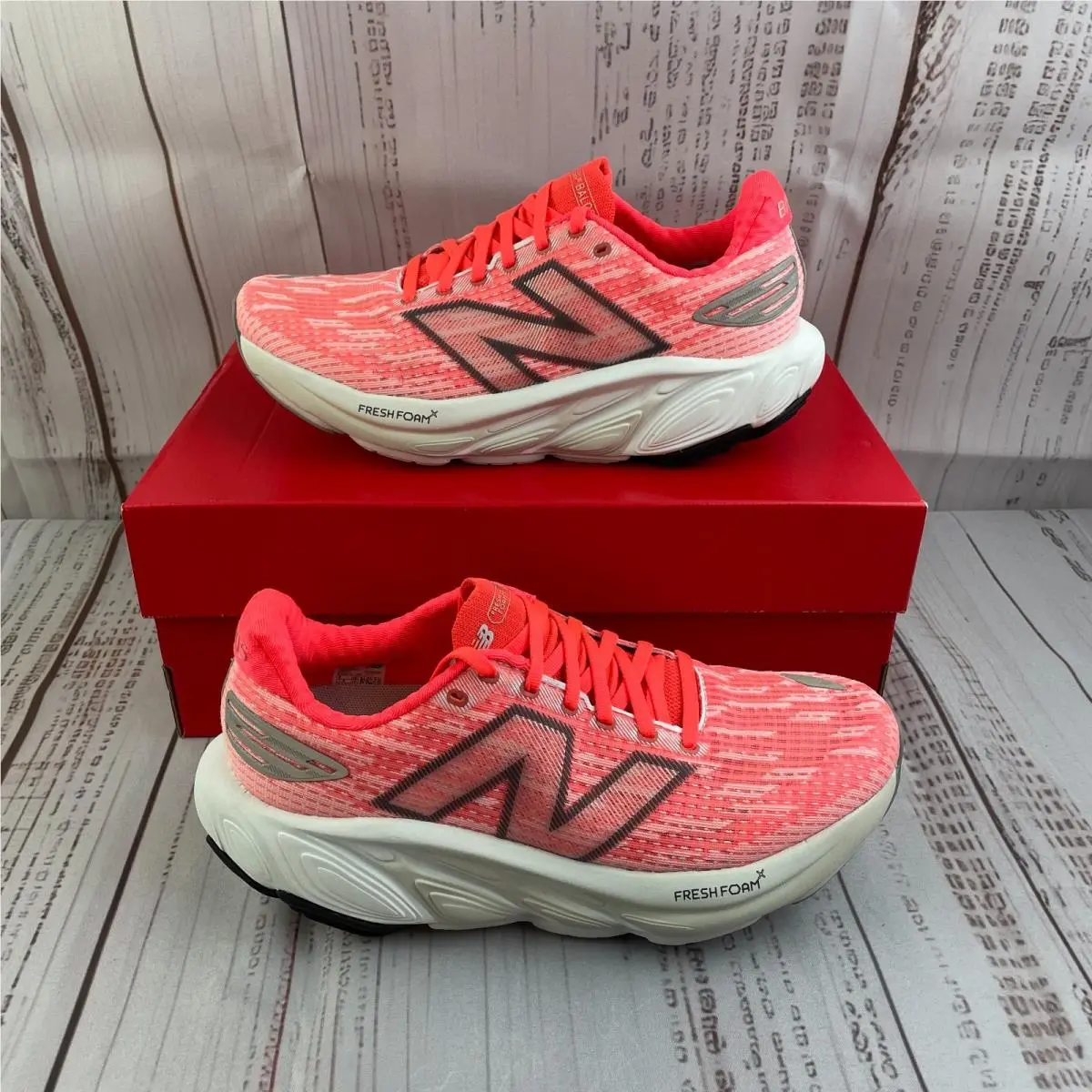 New Balance Fresh Foam X Balos v1 Men`s Running Sneakers Red/grey 8 US