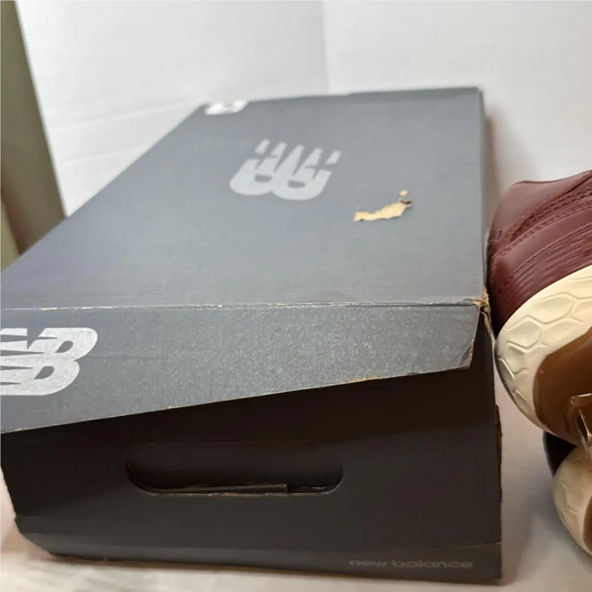 New Balance shoes - New Balance Fresh Foam 574 - L574AS1 - Brown White (UPC: 0197375069555) 10