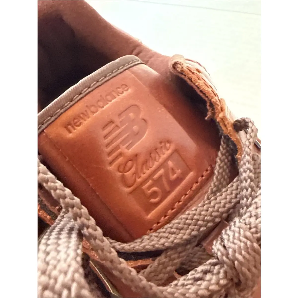 New Balance shoes - New Balance Fresh Foam 574 - L574AS1 - Brown White (UPC: 0197375069555) 16