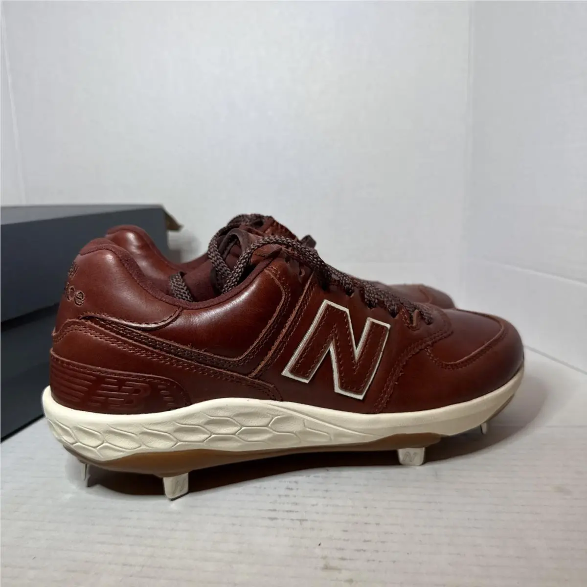 New Balance shoes - New Balance Fresh Foam 574 - L574AS1 - Brown White (UPC: 0197375069555) 3