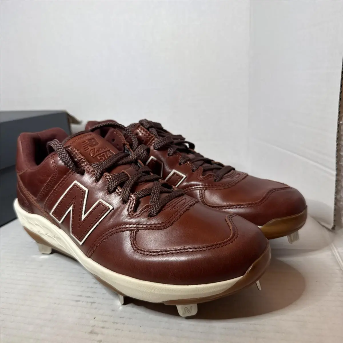 New Balance shoes - New Balance Fresh Foam 574 - L574AS1 - Brown White (UPC: 0197375069555) 4