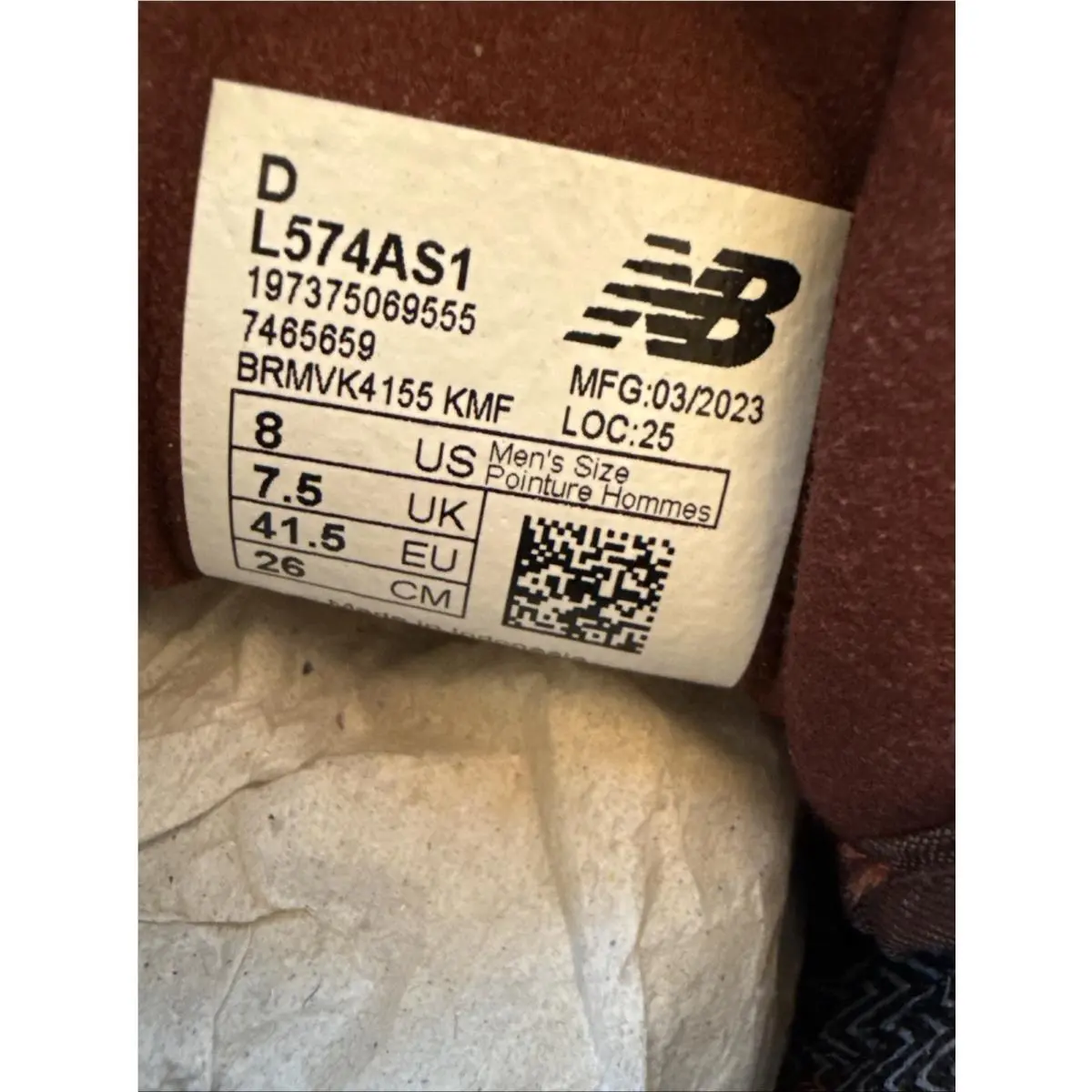 New Balance shoes - New Balance Fresh Foam 574 - L574AS1 - Brown White (UPC: 0197375069555) 11
