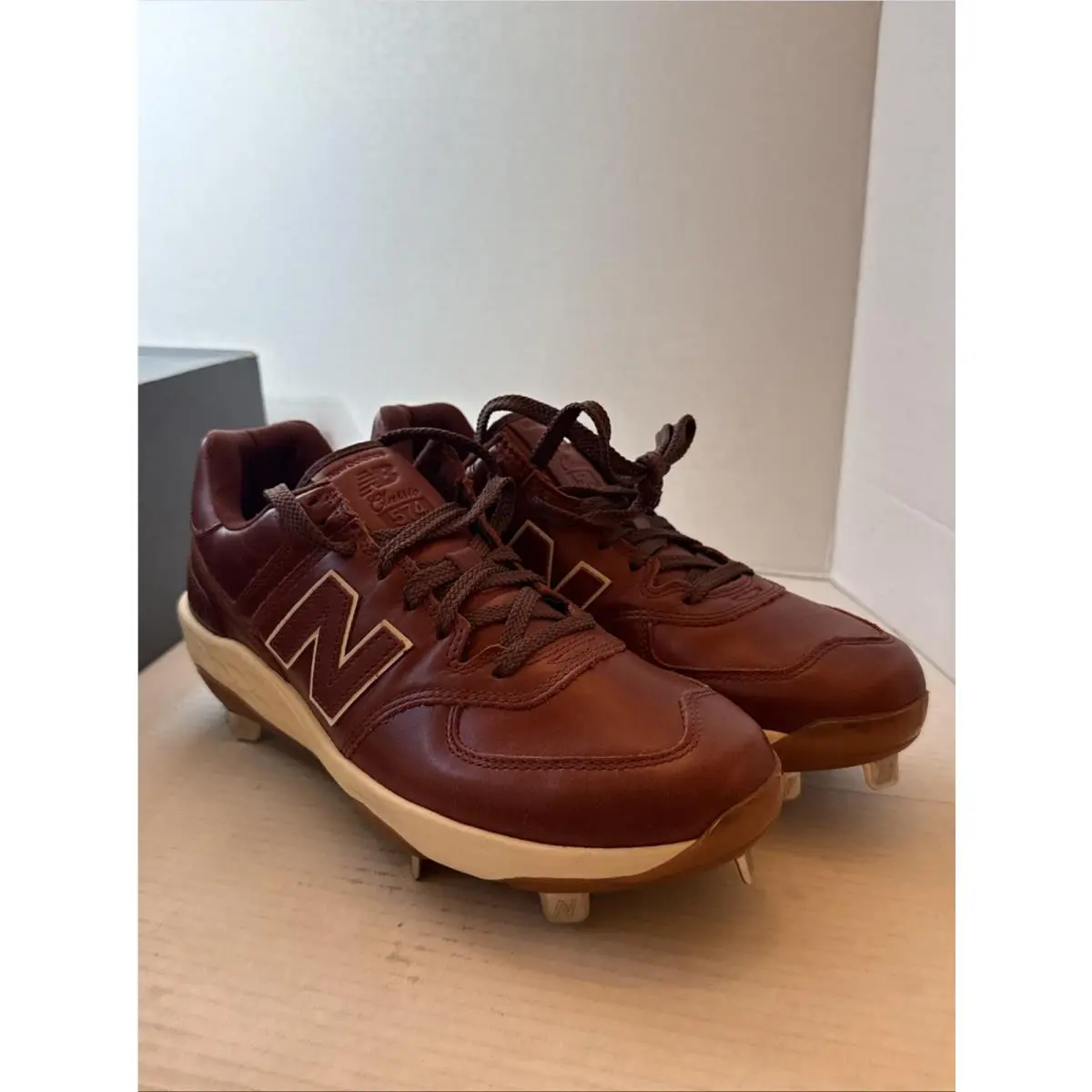 New Balance shoes - New Balance Fresh Foam 574 - L574AS1 - Brown White (UPC: 0197375069555) 13