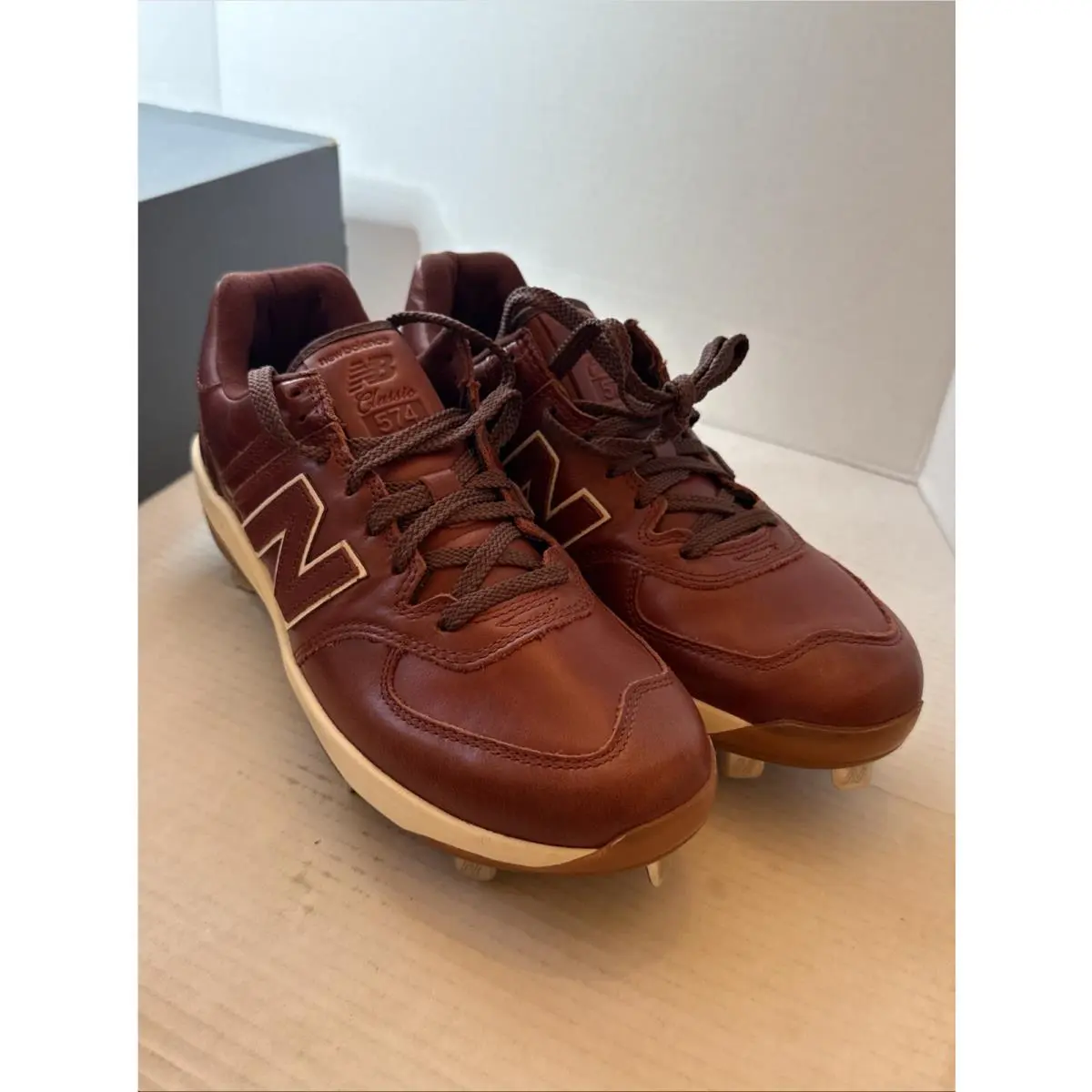 New Balance shoes - New Balance Fresh Foam 574 - L574AS1 - Brown White (UPC: 0197375069555) 14