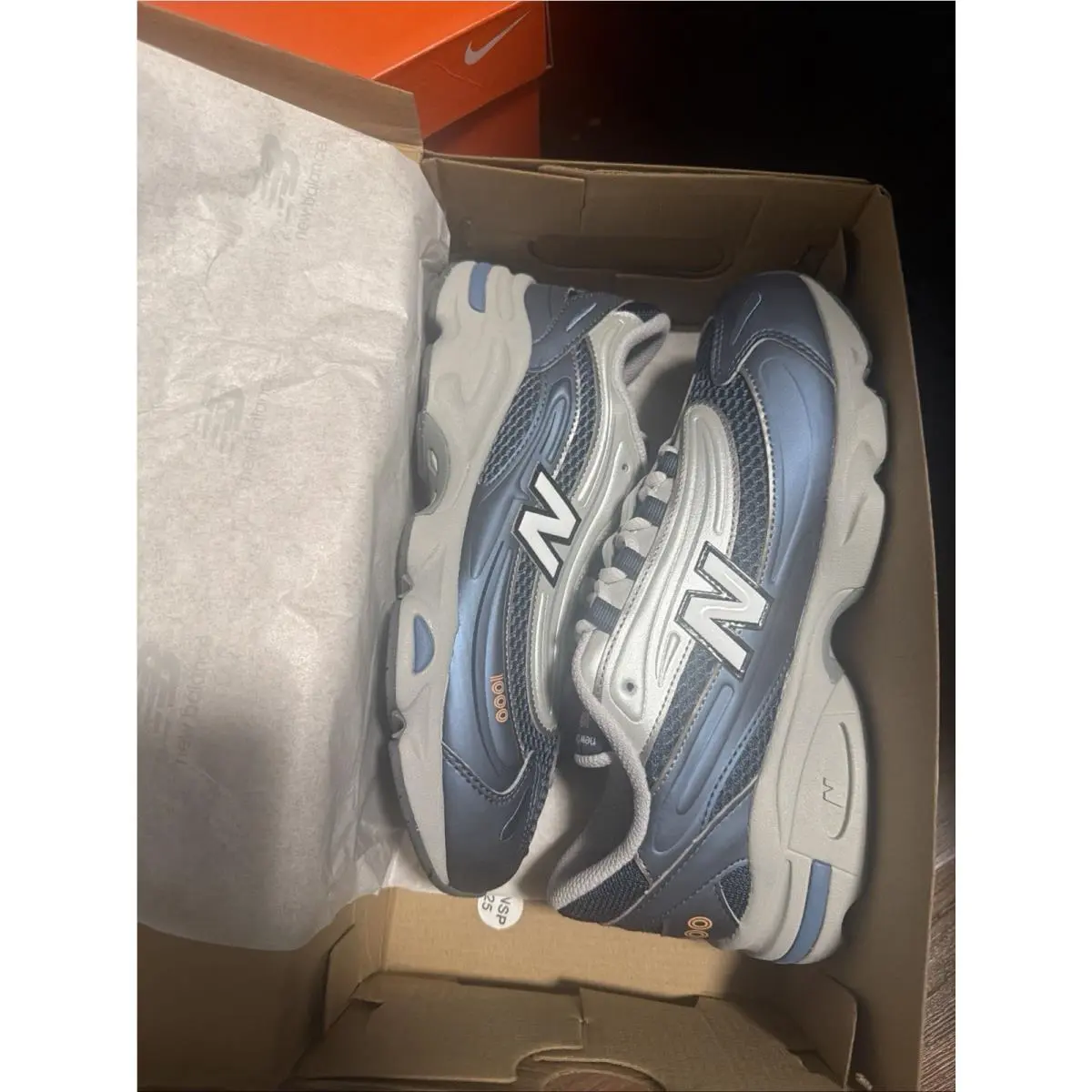 New Balance 1000 Vintage Indigo Light Silver Metallic Sz 7 Men . Women 8.5