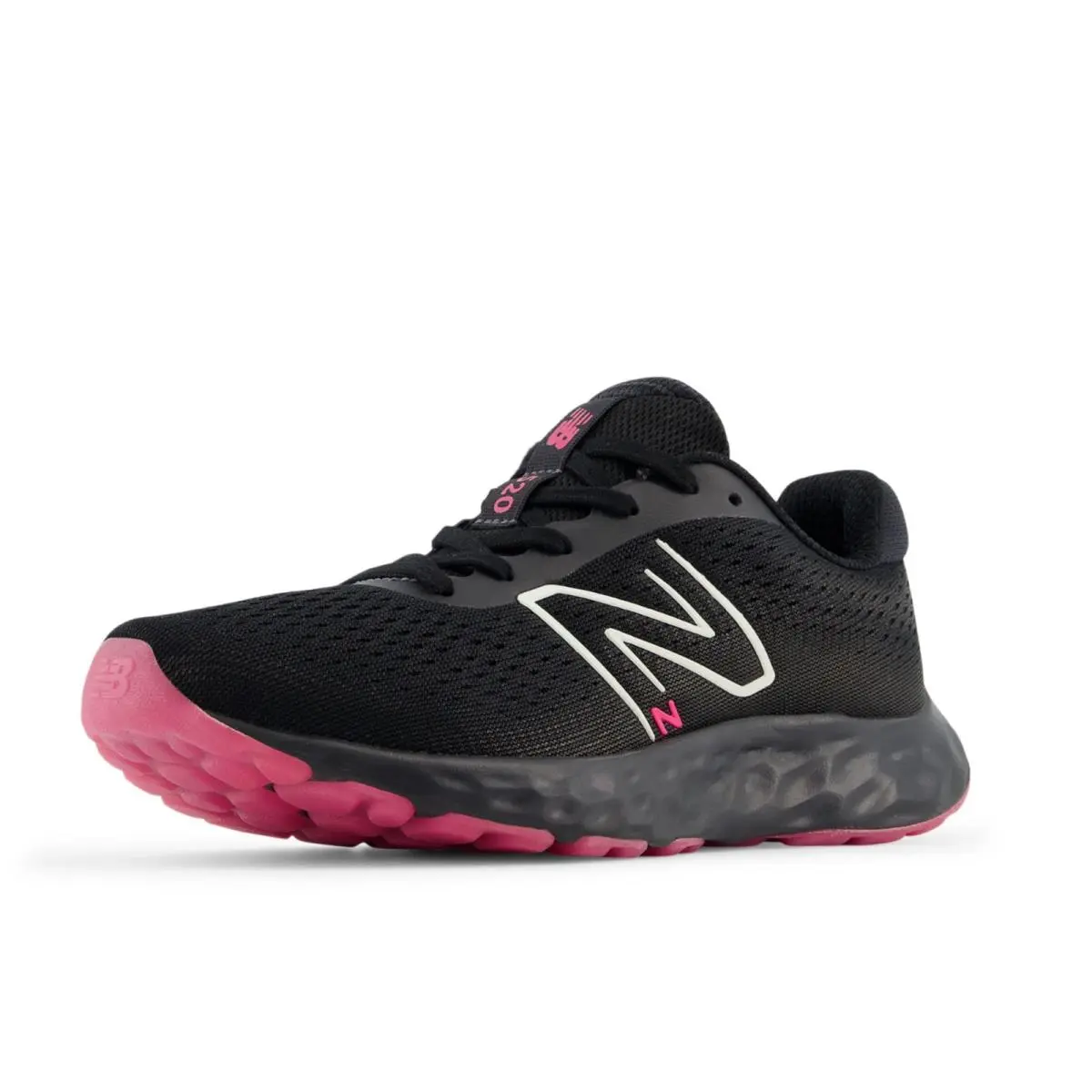 New Balance Women`s 520 V8 Running Shoe Black/hi-pink/phantom 5 US Rare Color
