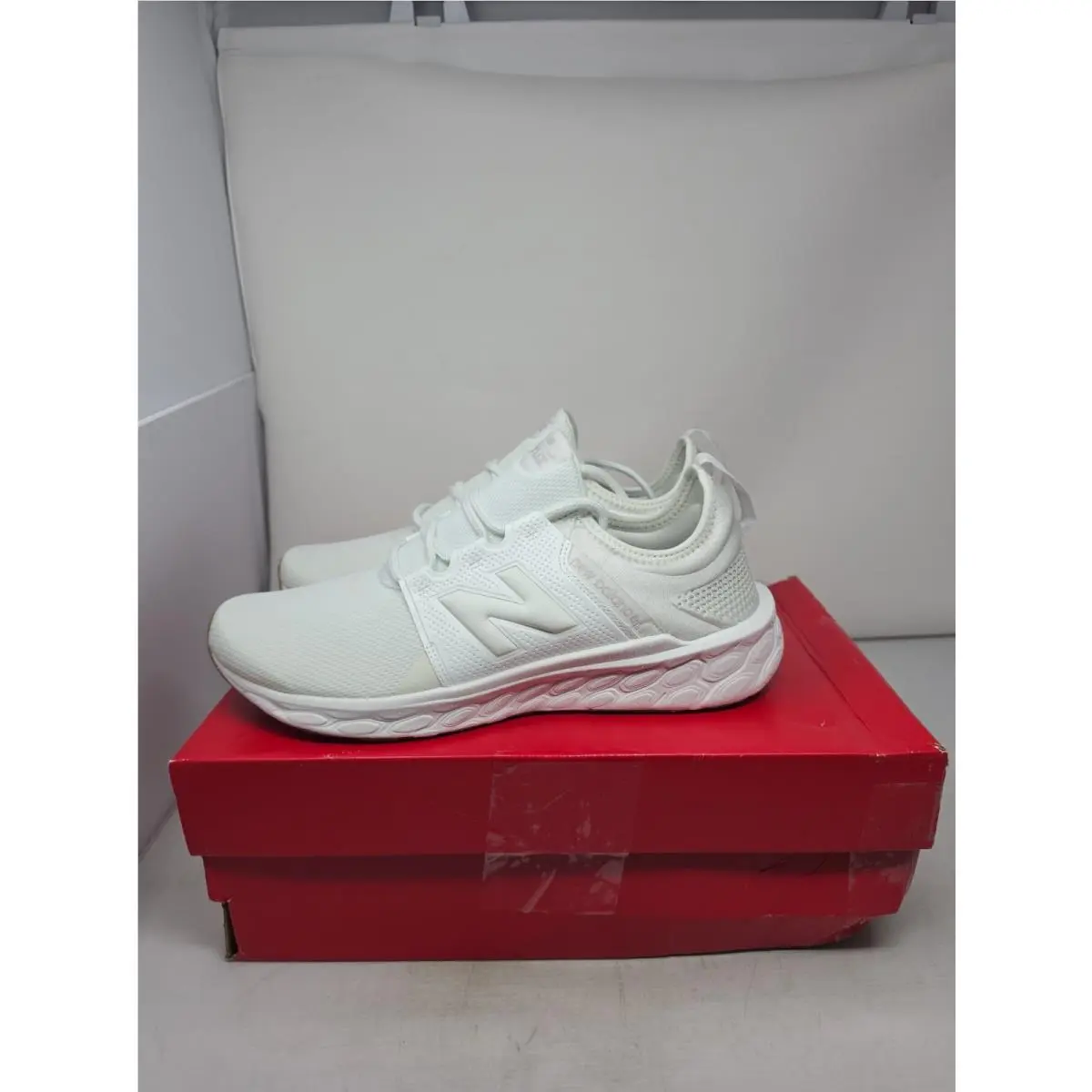 New Balance shoes - New Balance Fresh Foam Cruz - White/White/Gum 020 (UPC: 196652944837) 3