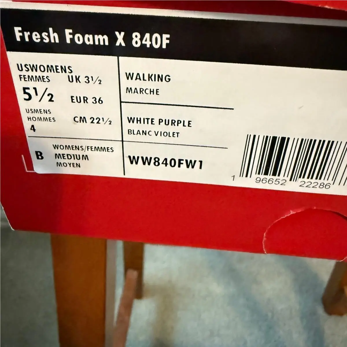 New Balance shoes - Fresh Foam X 840F - Fresh Foam - White 0