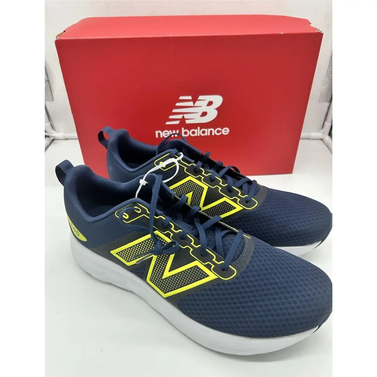 New Balance 460v4 Runner Shoes Men`s Size 15-4E Blue Yellow