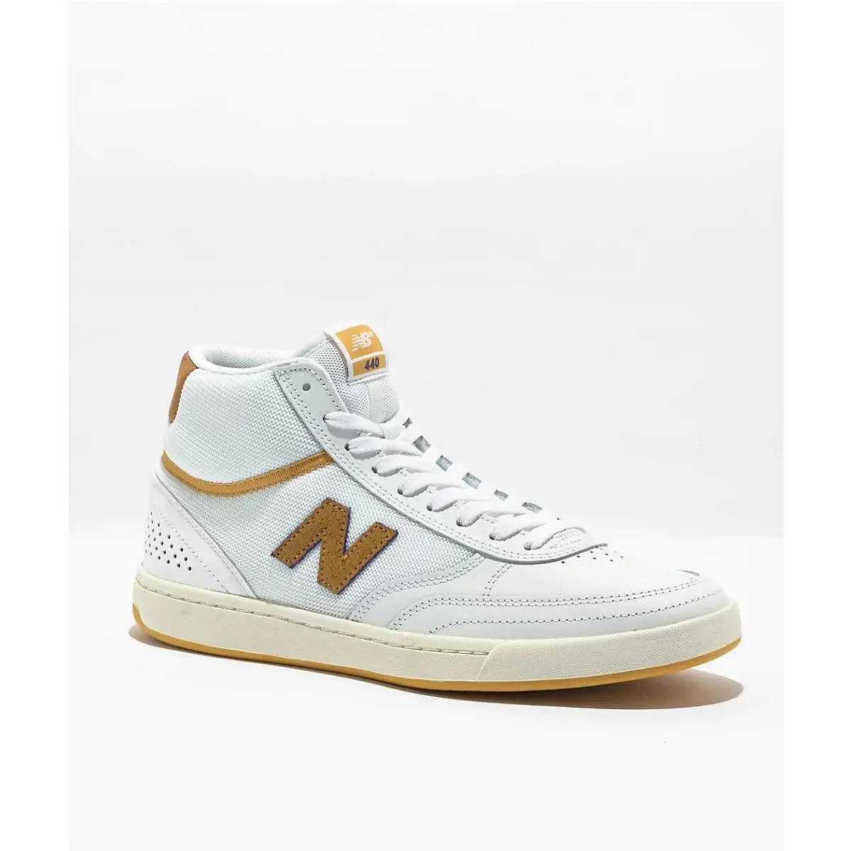 New Balance Numeric 440 High Size 10 White Yellow Men`s Skate Shoes