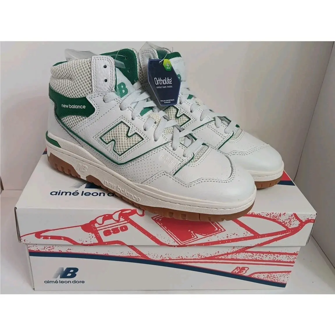 New Balance 650R x Aime Leon Dore Sz 8 Mens Shoes White Sneakers BB650RG1