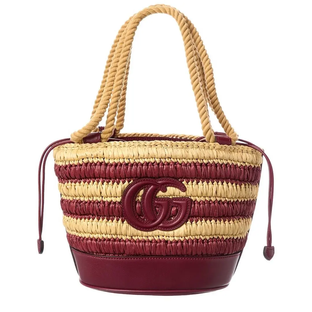 Gg Mini Leather-trim Bucket Bag Women`s Brown by Gucci