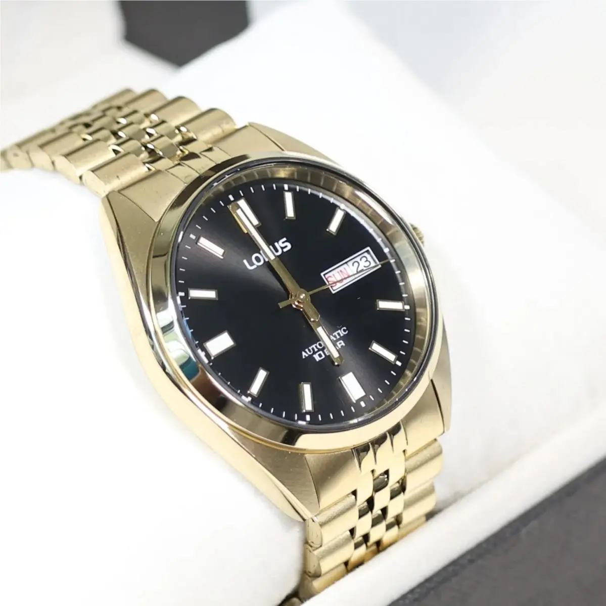 Stainless Steel Gold Tone Men`s Automatic Dress Watch RL434CX9 by Lorus