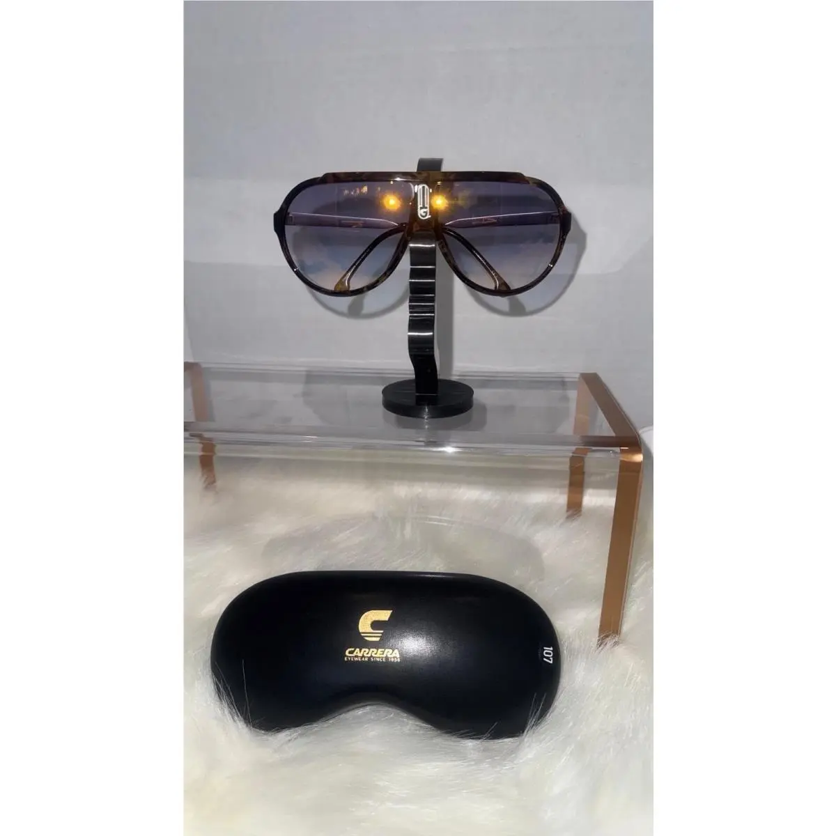 Carrera CHANGER65 Pilot‑style Sunglasses — Tortoiseshell Rim- Unisex