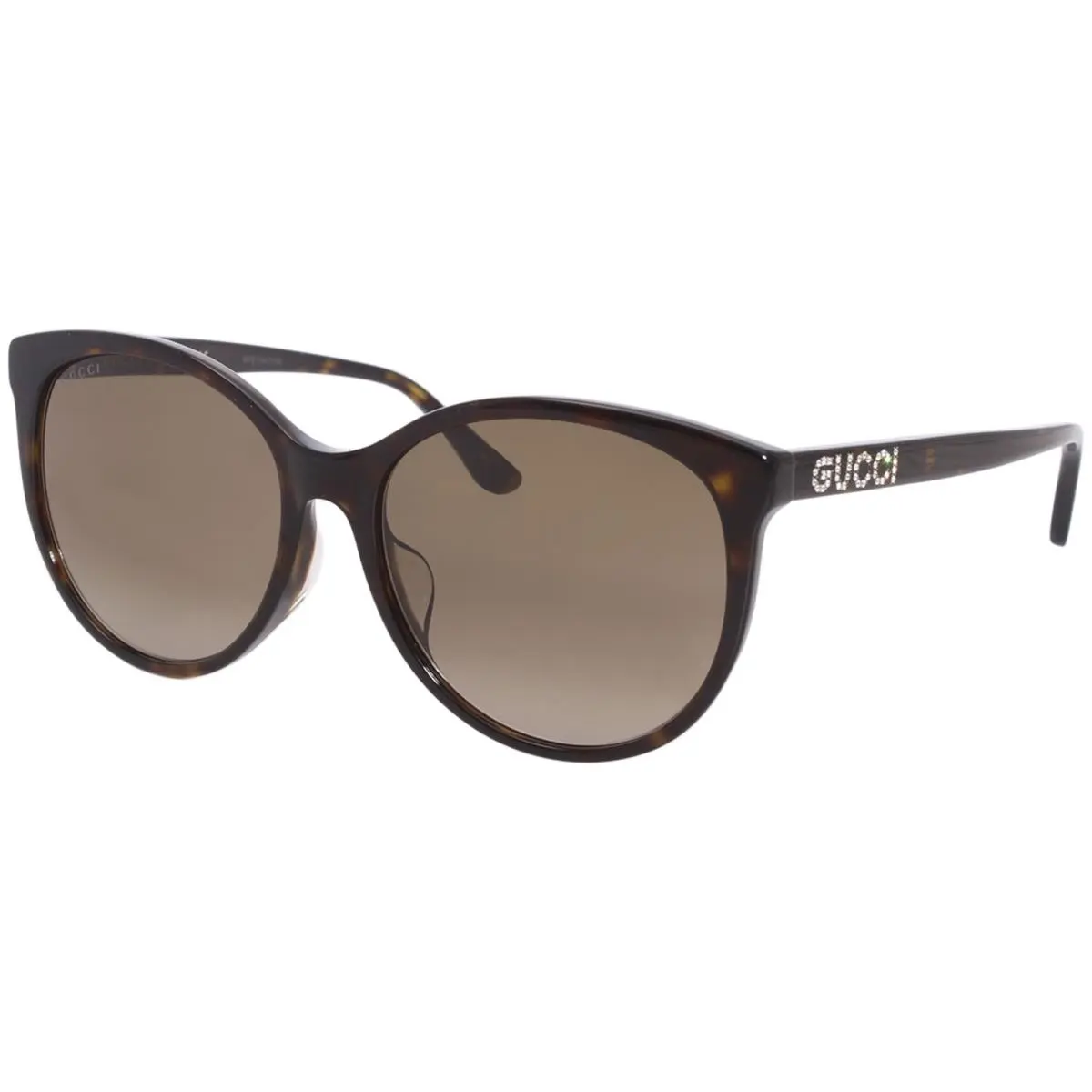 Gucci Seasonal-icon GG0729SA 002 Sunglasses Women`s Havana/brown Gradient Lenses