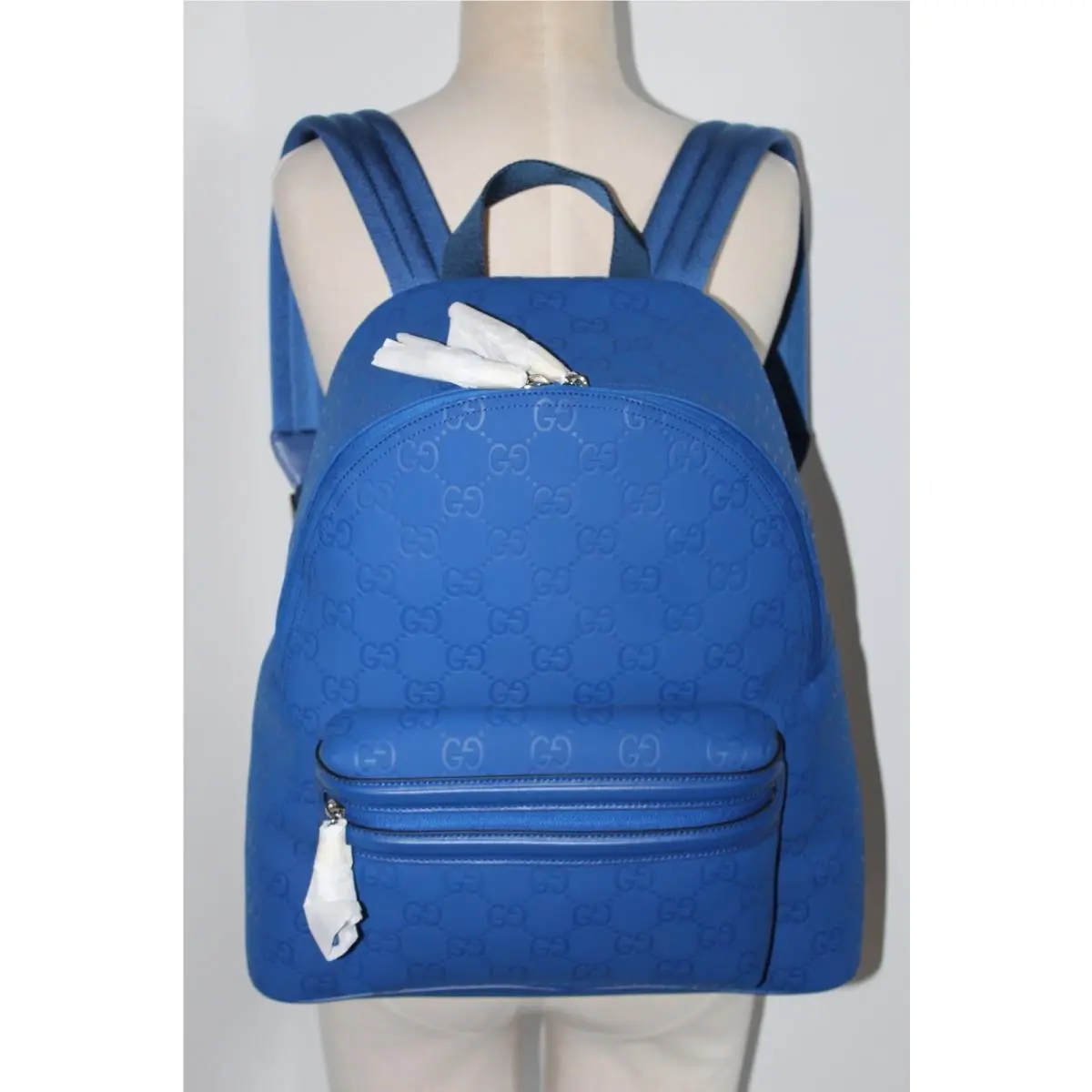GG Rubber Effect Backpack Edge 834491 Unisex Blue by Gucci