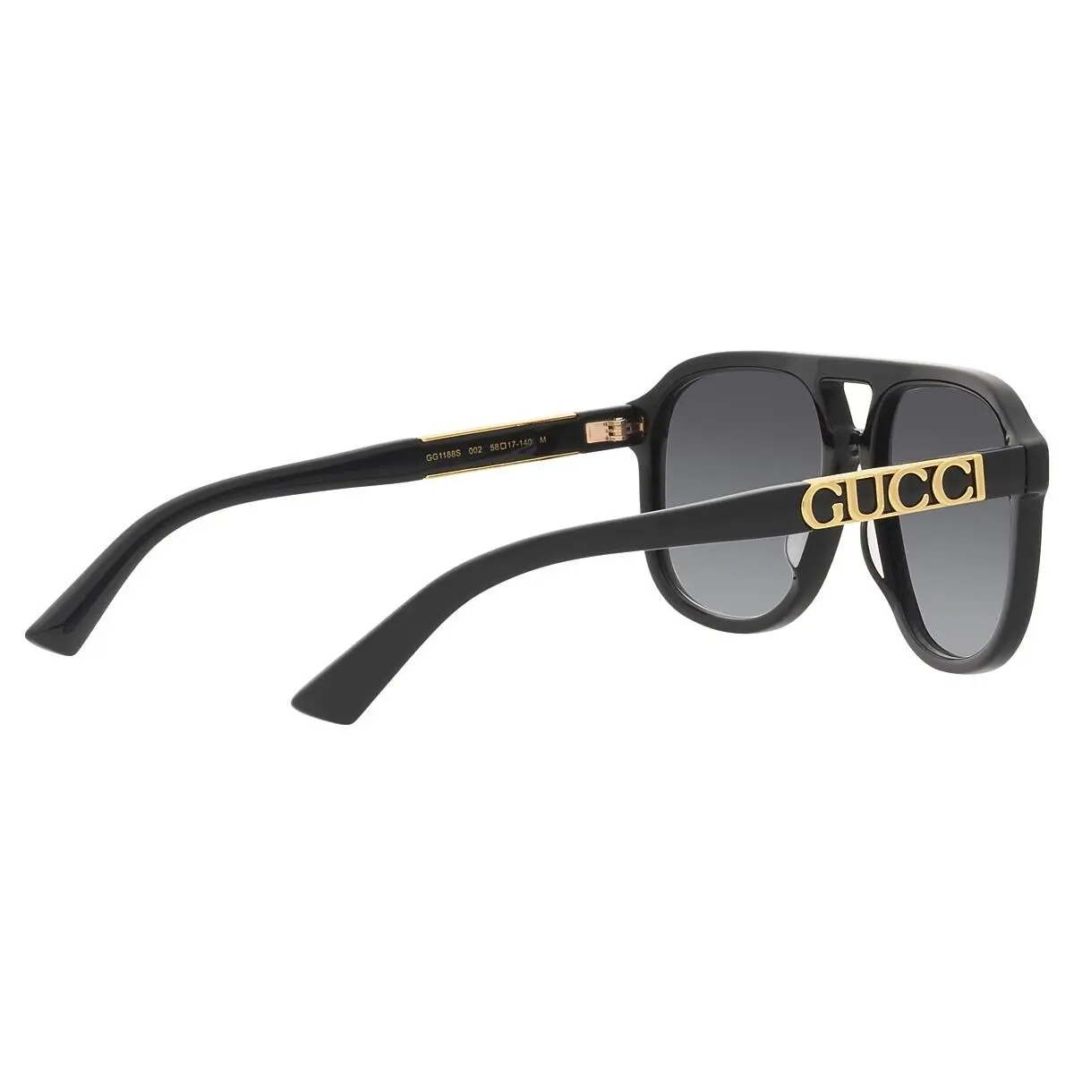 GG1188S 002 Black Grey Gradient Sunglasses by Gucci