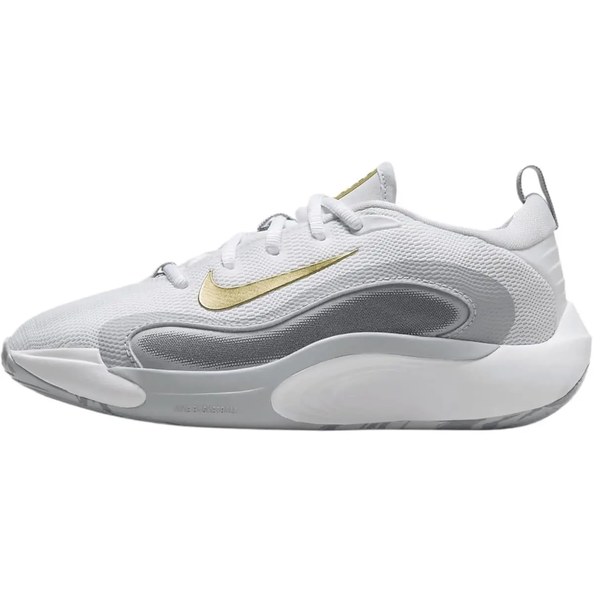 Nike shoes - Nike IsoFly Baskeyball - IsoFly Baskeyball - White/Metallic Gold Star/Cool Grey/Wolf Grey, Exterior: Multicolor 4