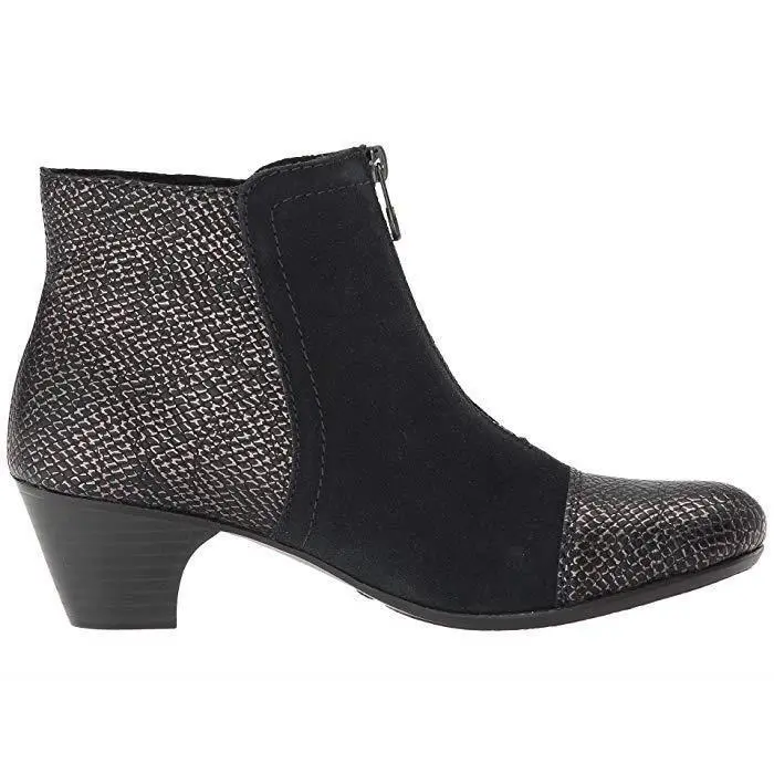 Rieker shoes - 70581-90 Sarah 81 - Sarah - Black + silver flakes (UPC: 644403512960) 1