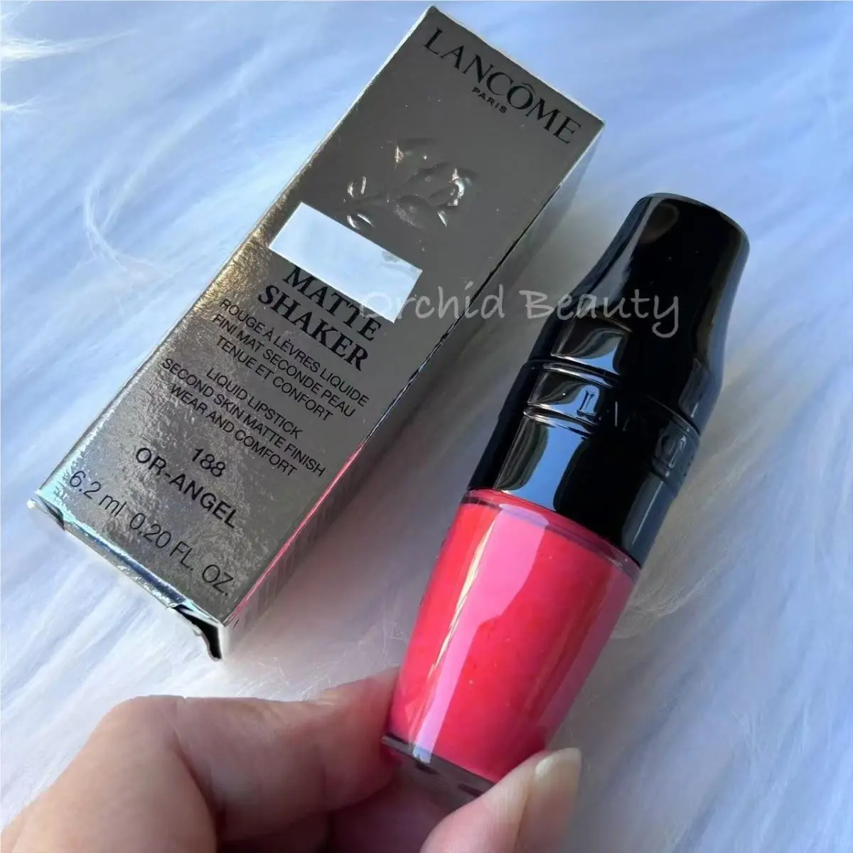 Lancome Matte Shaker Liquid Lipstick Full Size 6.2 ml/0.2 oz 188 Or-Angel by Lancôme