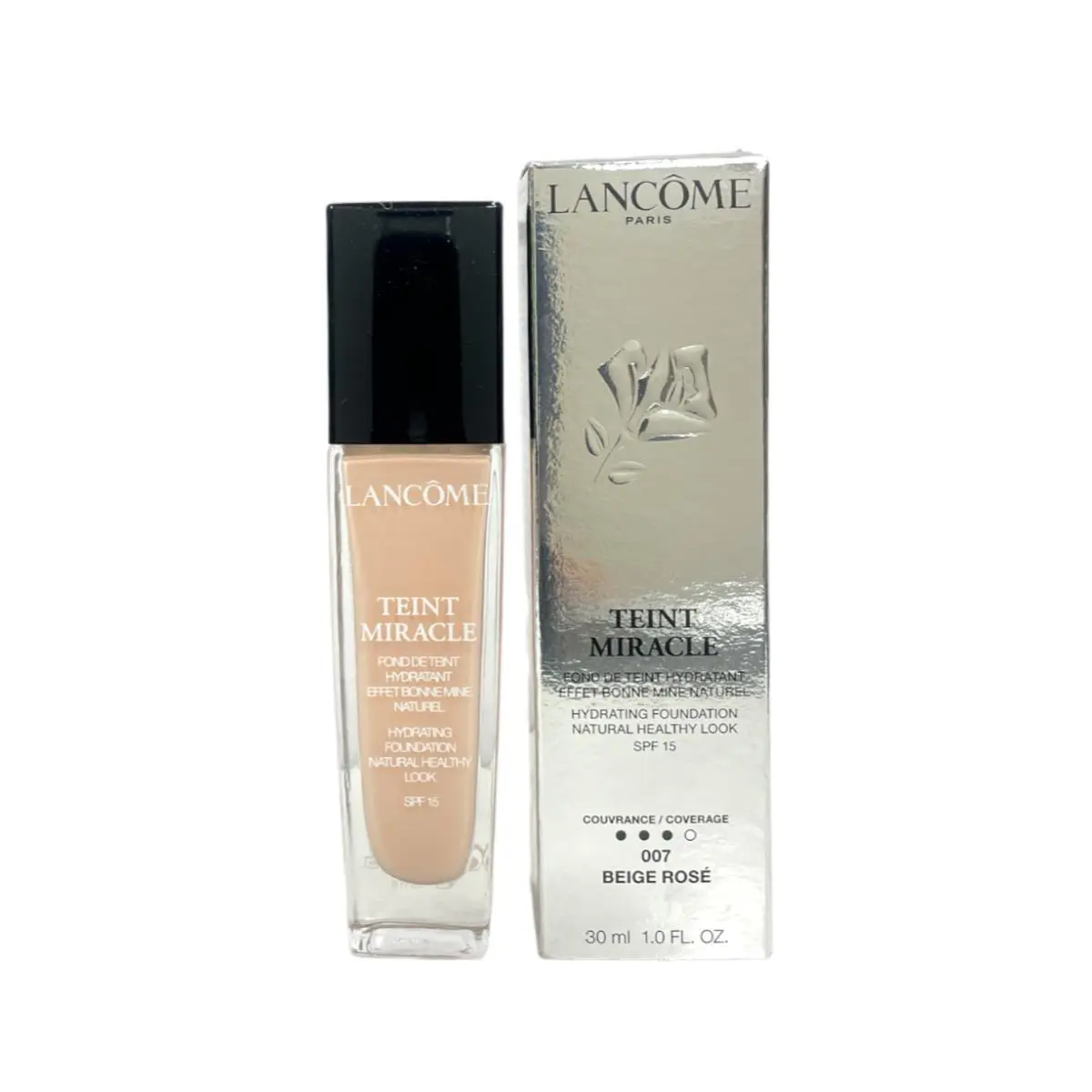 Lancome Teint Miracle Hydrating Foundation SPF15 30ml/1.0oz Lot OF 2 You Pick 007 Beige Rose by Lancôme