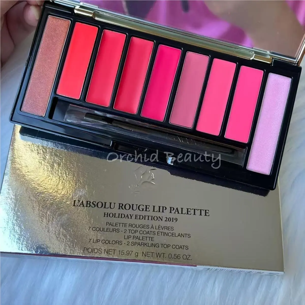Lancome L`absolu Rouge Lip Palette Holiday Edition Full Size 15.97g