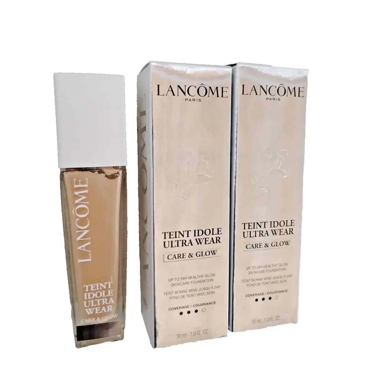 2X Lancome Teint Idole Ultra Wear Care and Glow 24h Foundation 310N 30ml by Lancôme