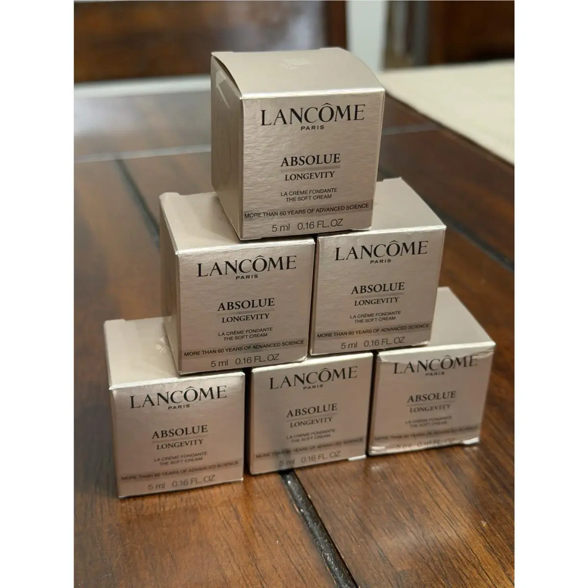 6 Lancome Absolue Longevity Soft Cream - Lot of 6 5 ml of .16 fl oz